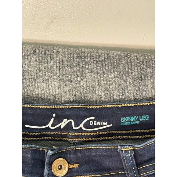 inc Denim Womens Size 8 Skinny Legs Reular Fit Blue Jeans Pre-owned - Picture 7 of 16